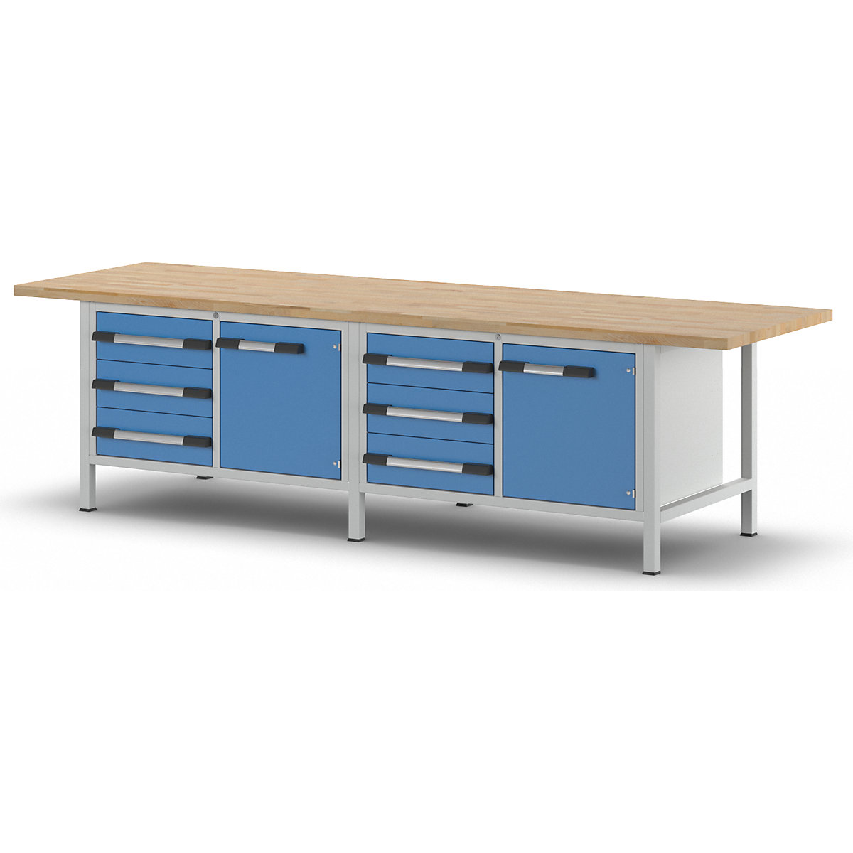 Werkbank, Gestellbauweise Serie 8000 eurokraft pro (Produktabbildung 9)-8
