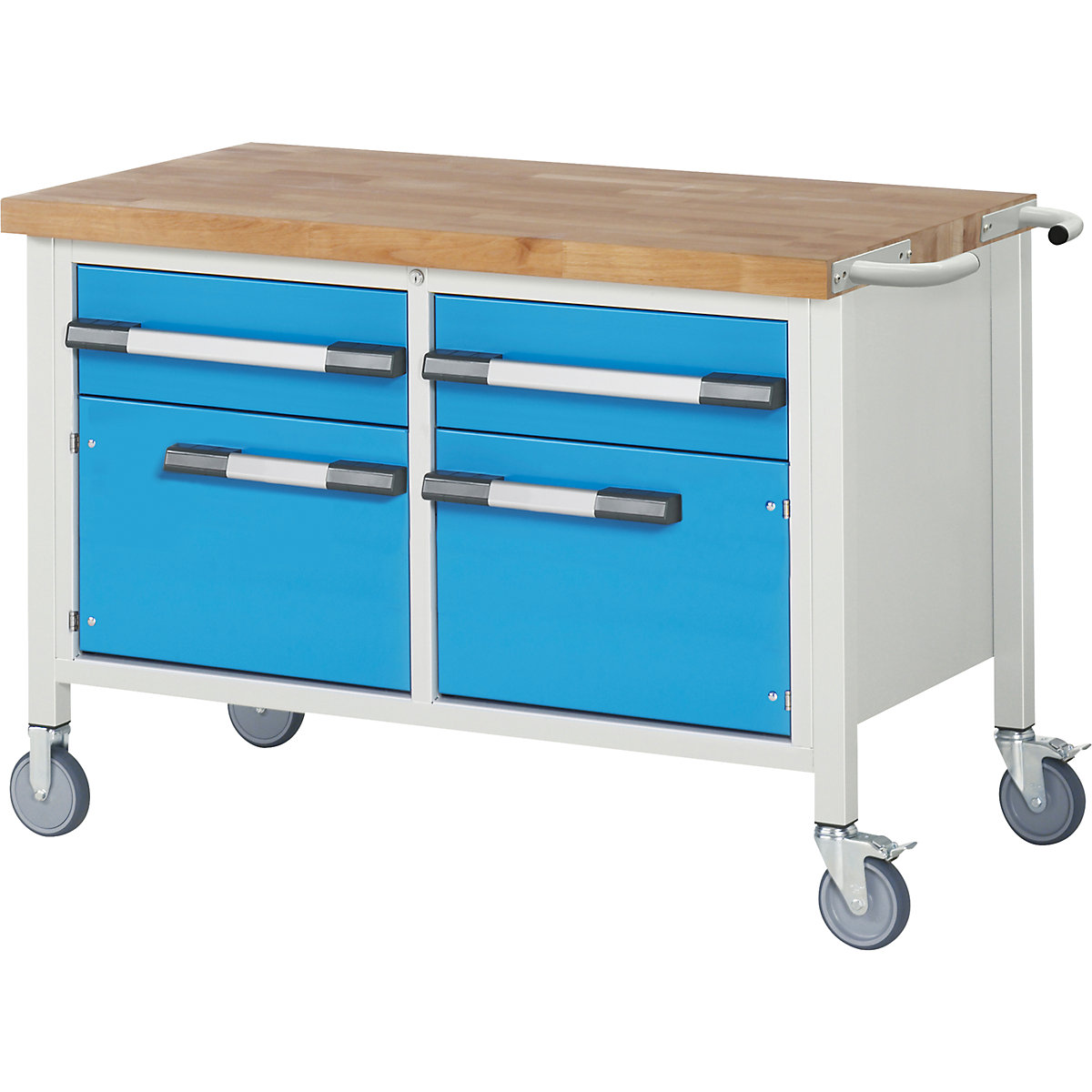 Verrijdbare werkbank Serie 8000, stellingbouw – eurokraft pro