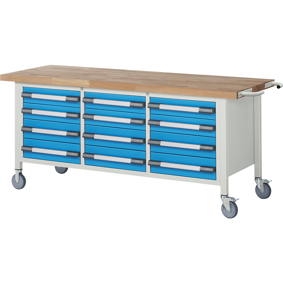 Verrijdbare werkbank Serie 8000, stellingbouw – eurokraft pro