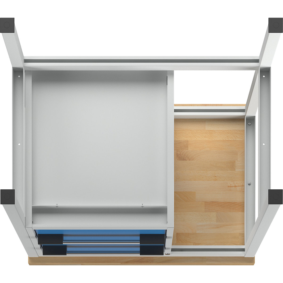 Werkbank, stellingbouw serie 8000 – eurokraft pro (Productafbeelding 8)-7