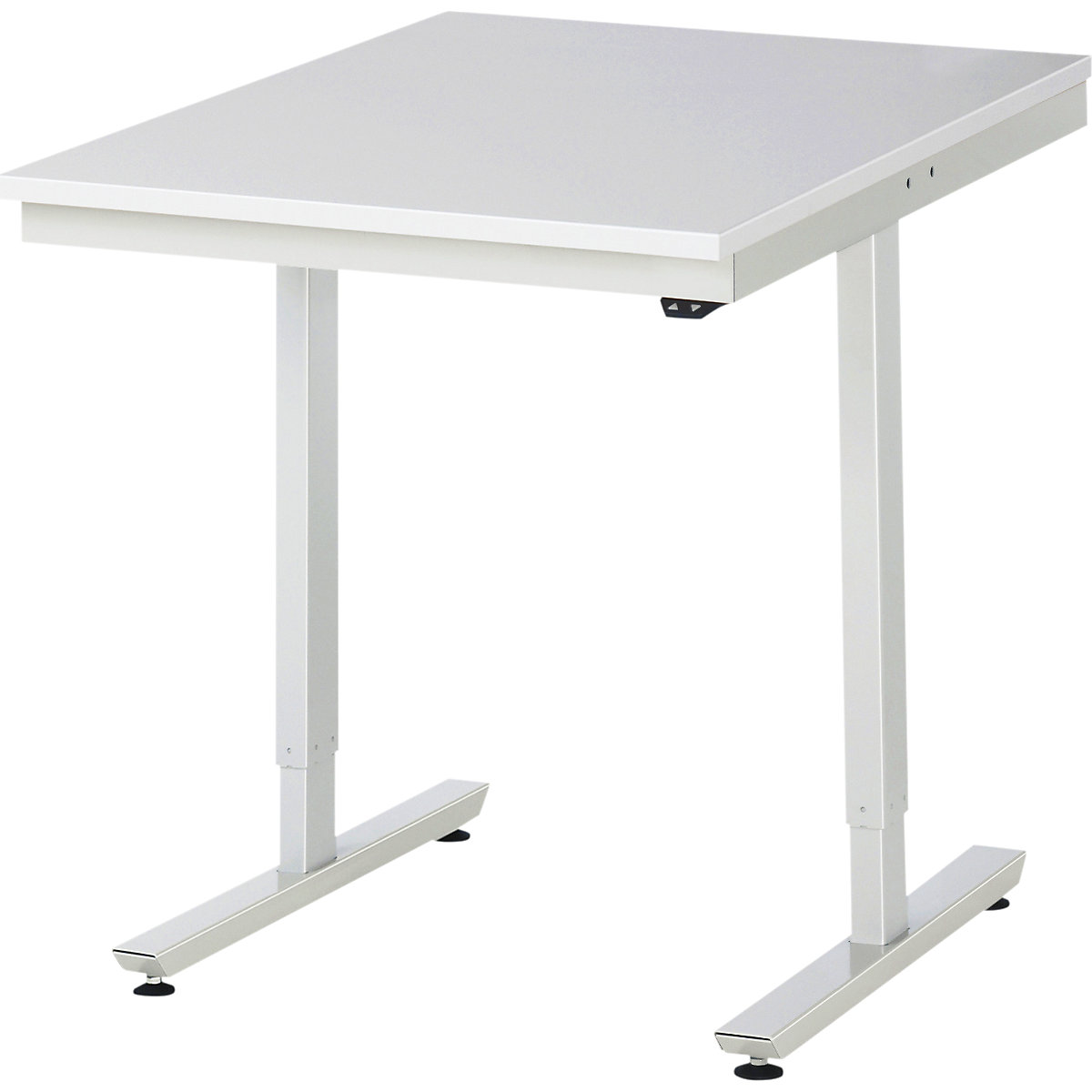 Werktafel, elektrisch in hoogte verstelbaar – RAU, ESD-melamineplaat, draagvermogen 150 kg, b x d = 750 x 1000 mm-14