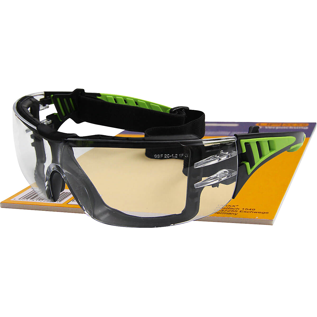 onderbreken thema Krijger Green Vision veiligheidsbril: UV-bescherming, met hoofdband | VINK LISSE