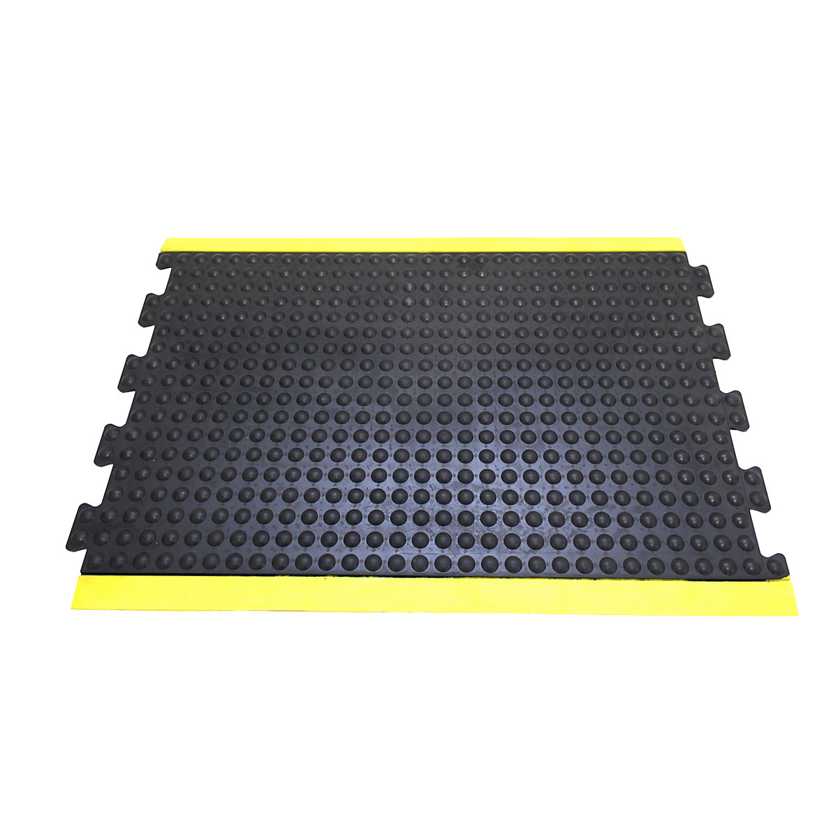 Anti-vermoeidheidsmat Bubblemat safety – COBA, l x b x h = 900 x 600 x 14 mm, zwart/geel, middenelement-4