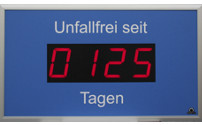 Außen-LED-Anzeige, Unfallfreie Tage