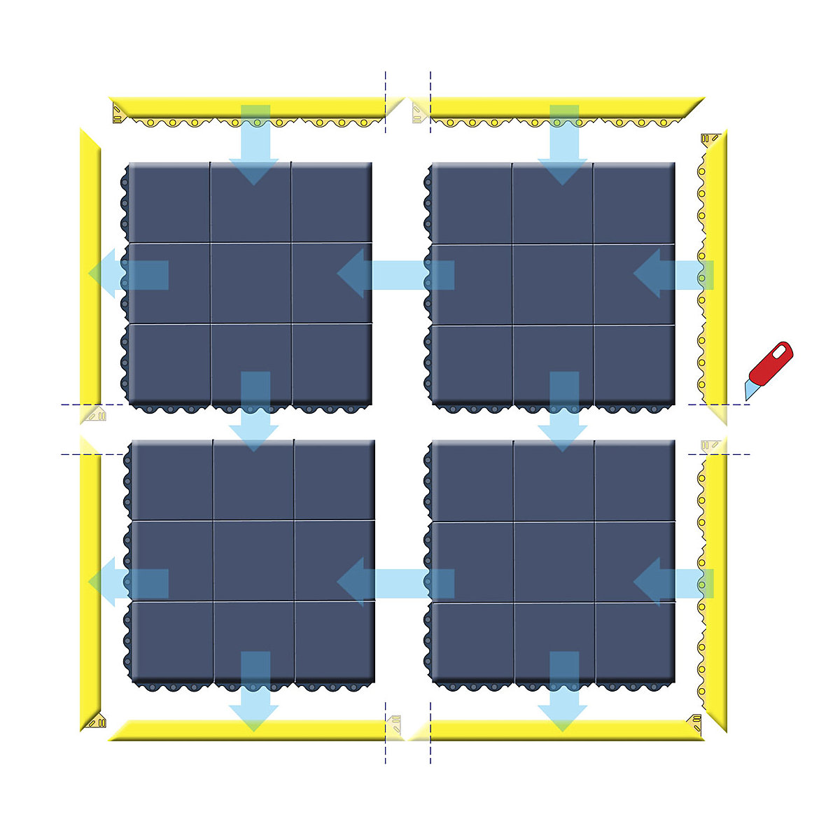 Stecksystem, Cushion Ease Solid, ESD, geschlossen NOTRAX (Produktabbildung 3)-2