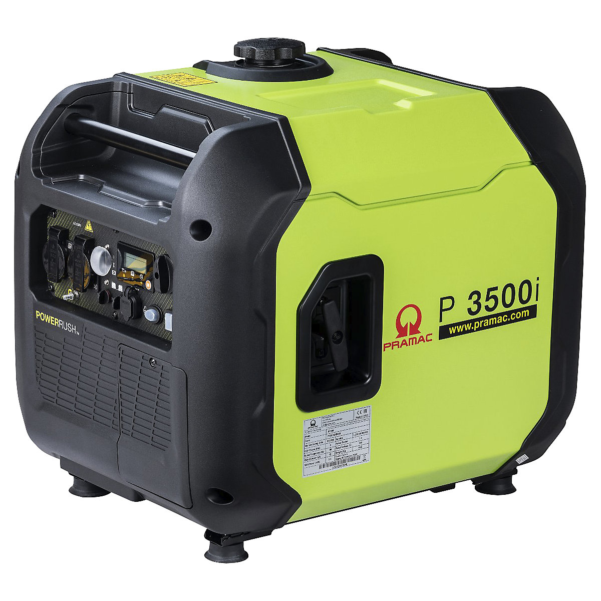 Inverter Stromerzeuger Pramac: P 3500i, Benzin, 230 V, Leistung max. 3300 W