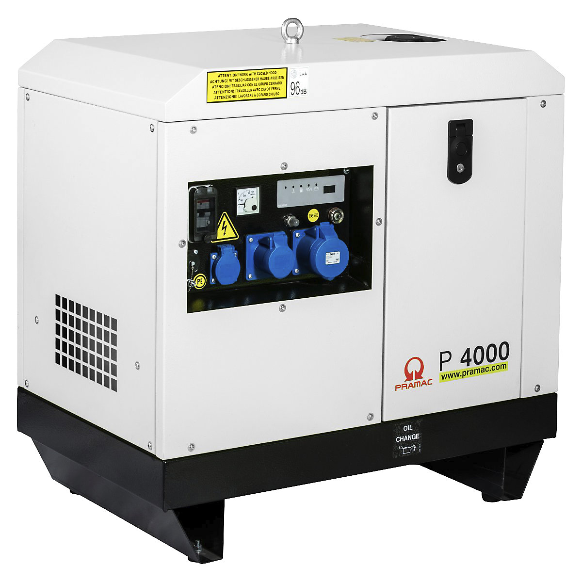 Stromerzeuger Serie P, Diesel, 230 V Pramac: P 4000 – Leistung 3,2 kVA