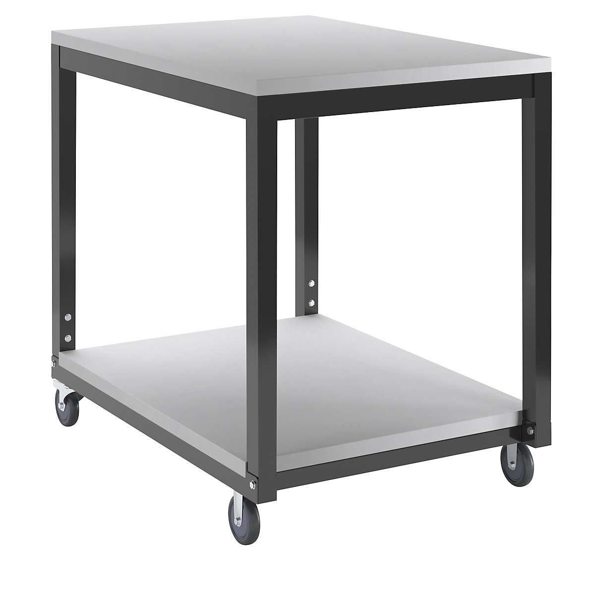 Tischwagen mit 2 Etagen, höhenverstellbar eurokraft basic (Produktabbildung 5)-4