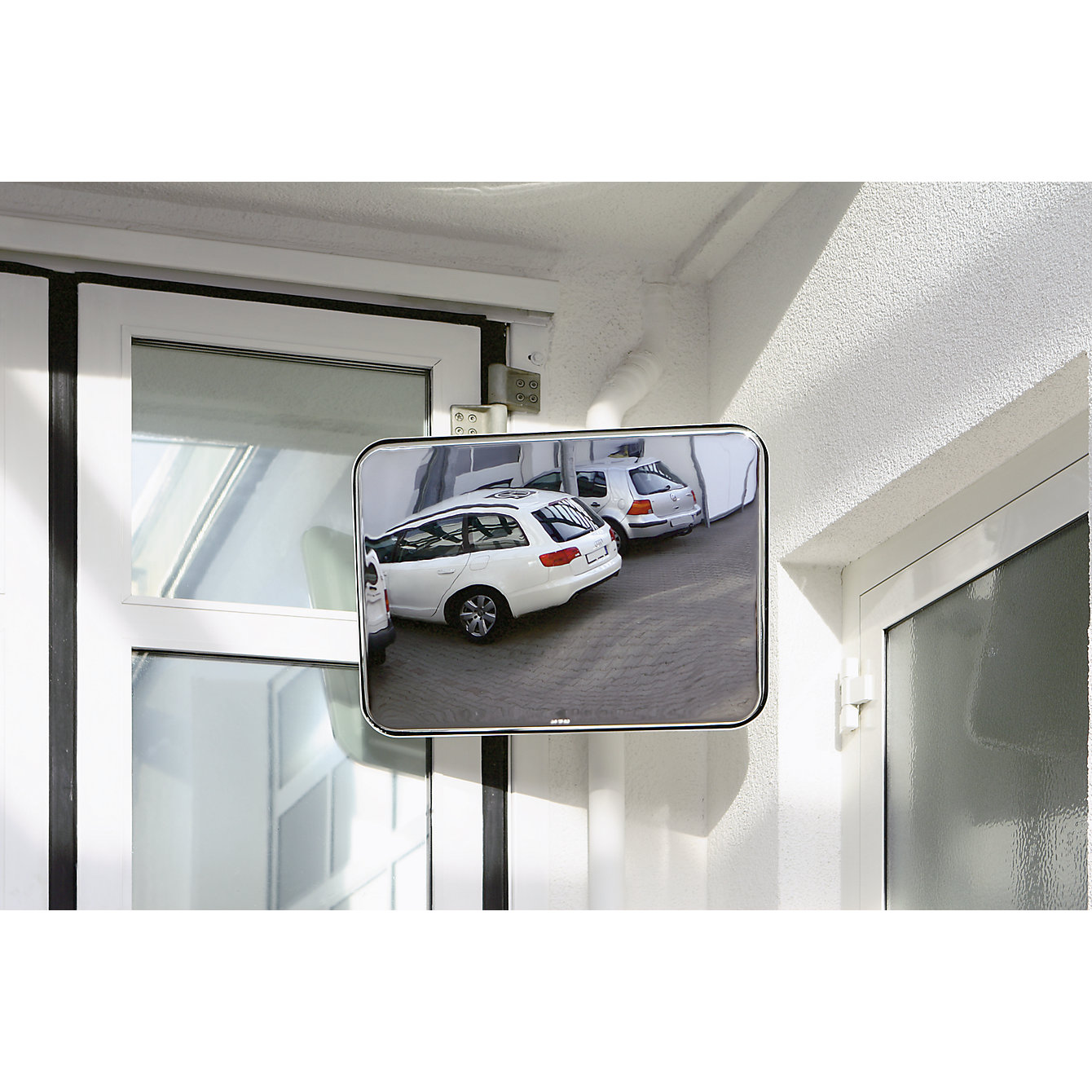 Rechteckiger Verkehrsspiegel aus Sicherheitsglas | 600 x 800 Rechteckiger Verkehrsspiegel aus Sicherheitsglas | 600 x 800