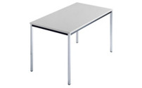 Rectangular table, chrome plated round tubes