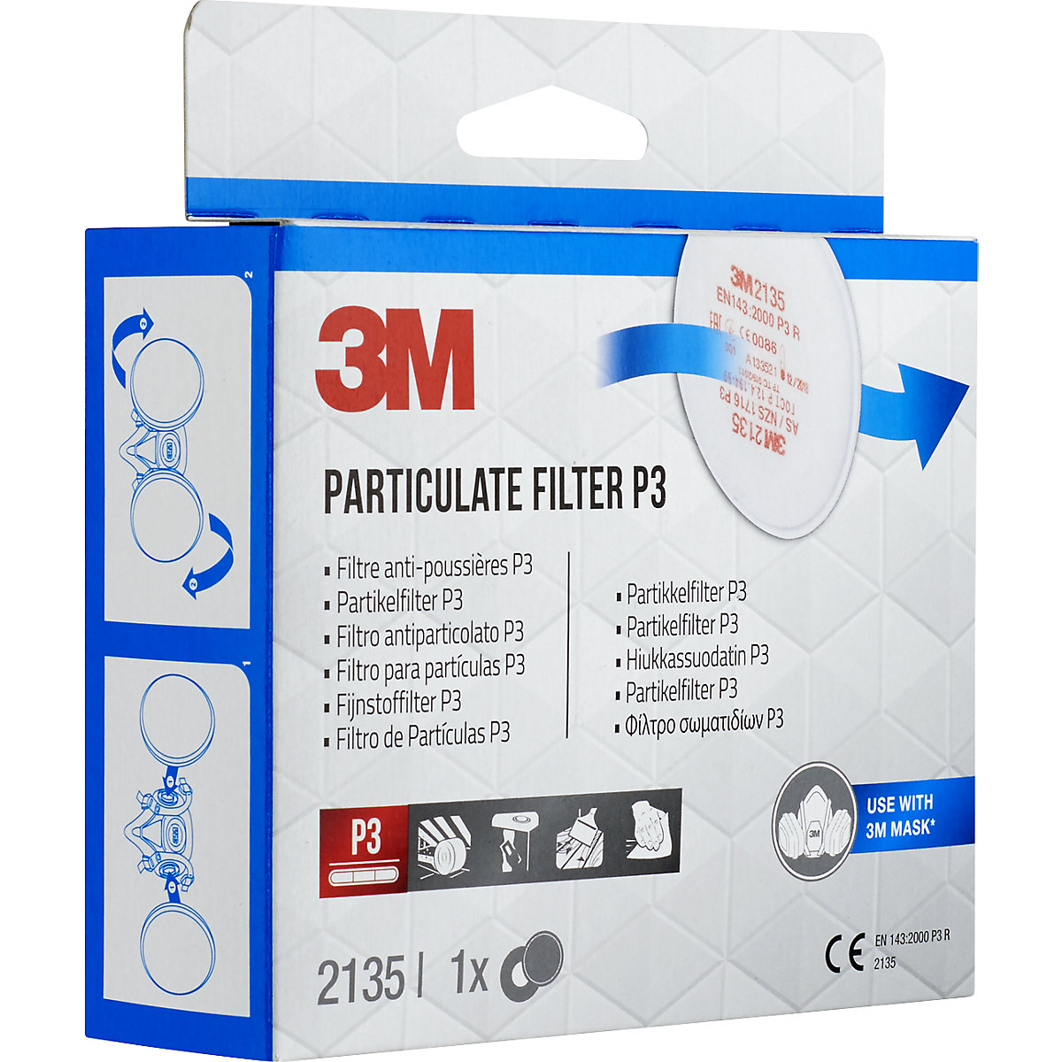 Particulate filter 2135 – 3M (Product illustration 2)-1