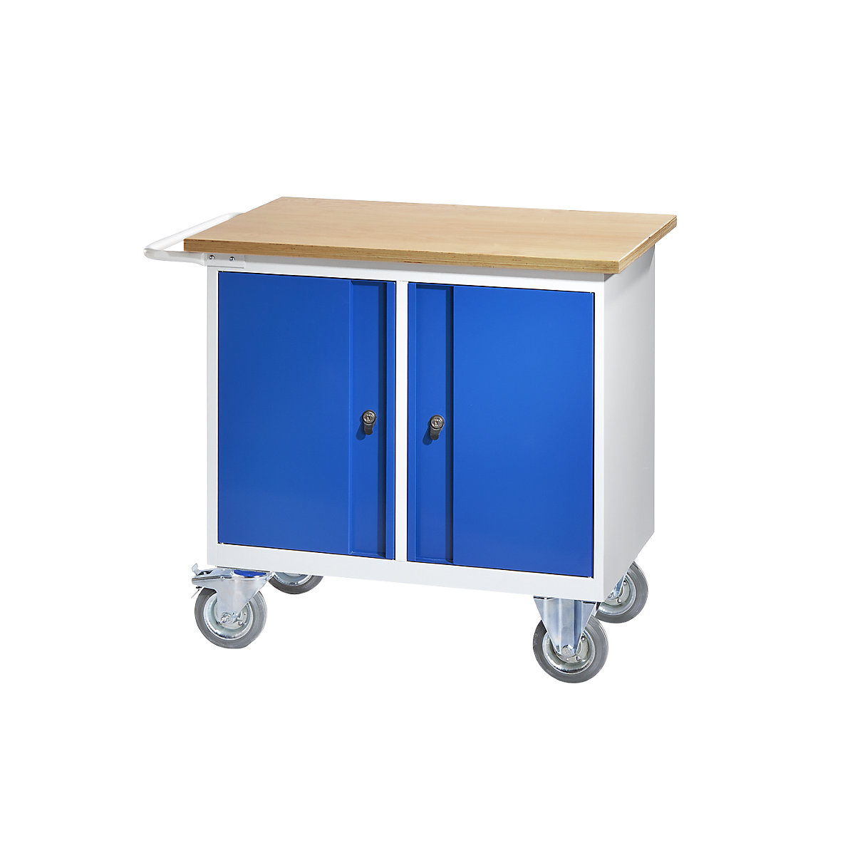 Compact workbench, mobile - eurokraft pro