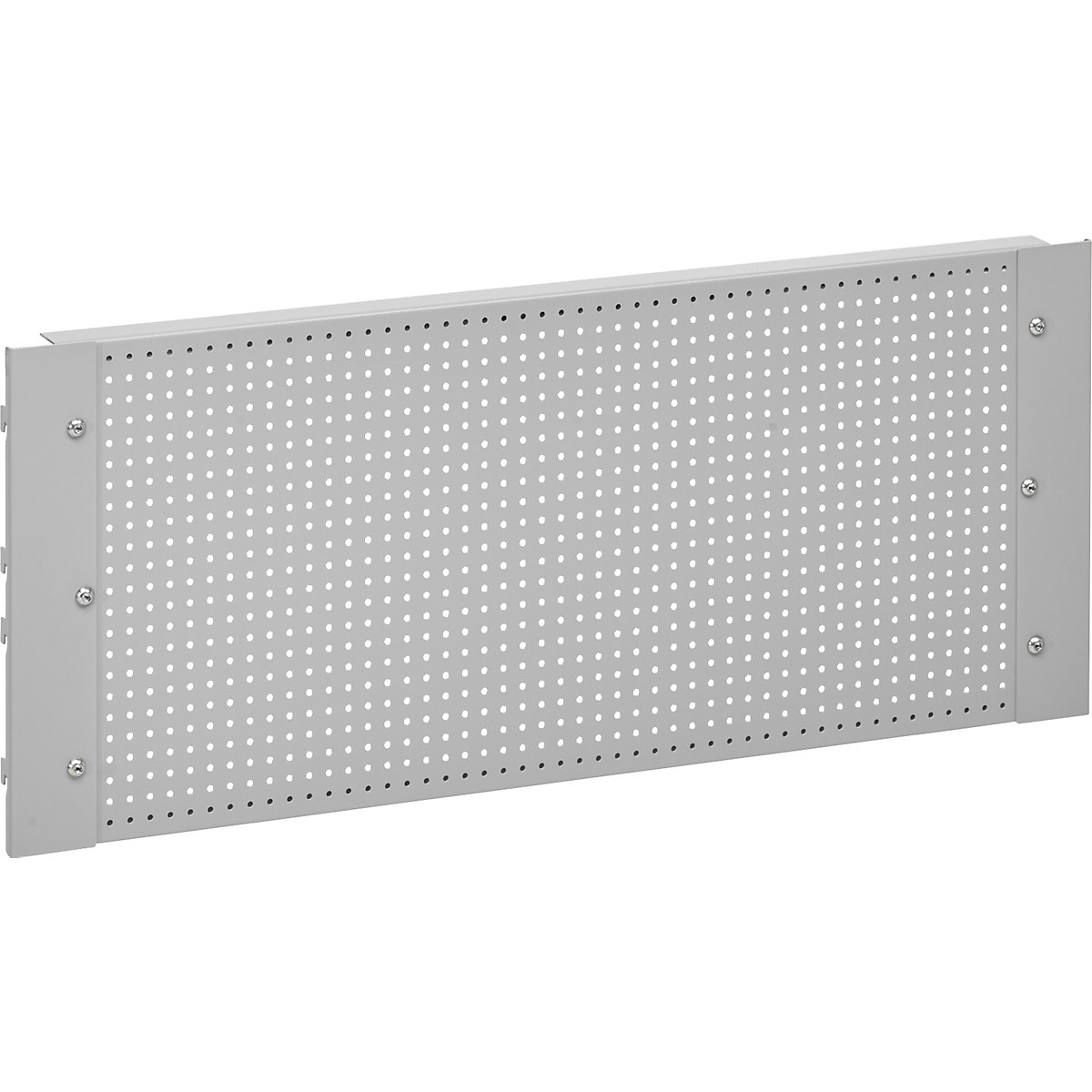 Perforated rear panel, for securing to add-on rails, table width 900 mm, incl. 10 hooks-8