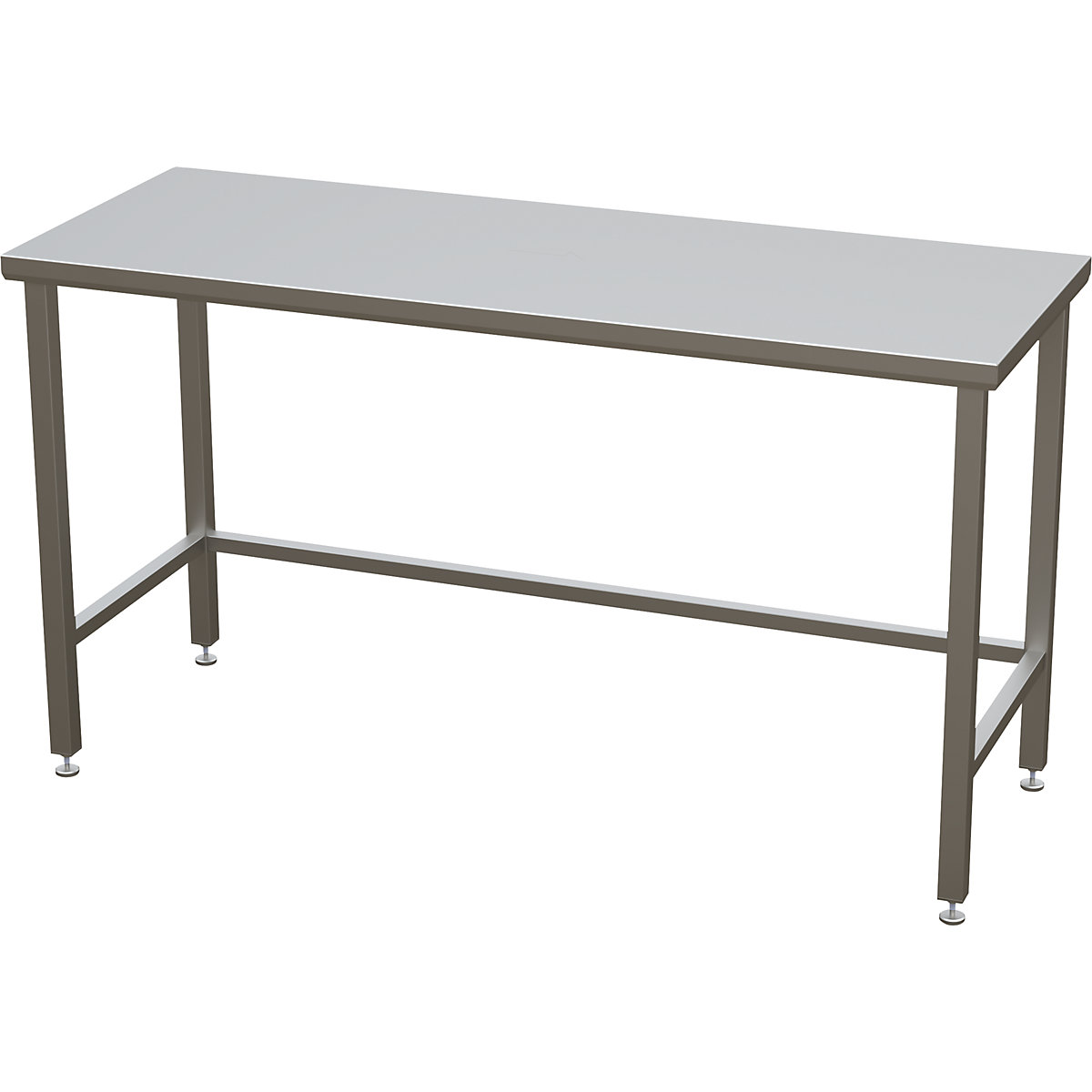 Cleanroom table with smooth worktop