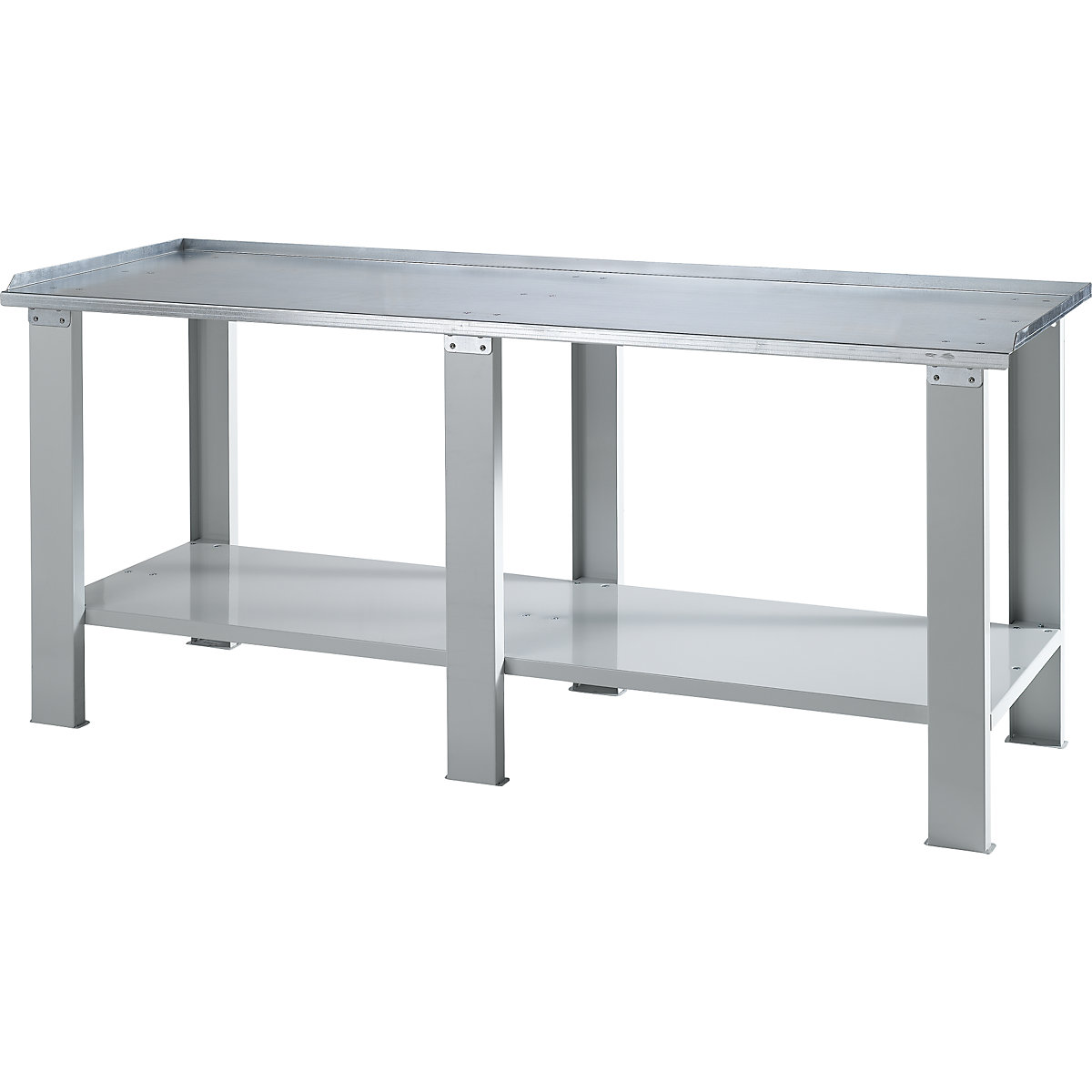 Heavy duty work table – eurokraft basic, with sheet steel worktop, WxD 2000 x 700 mm-4