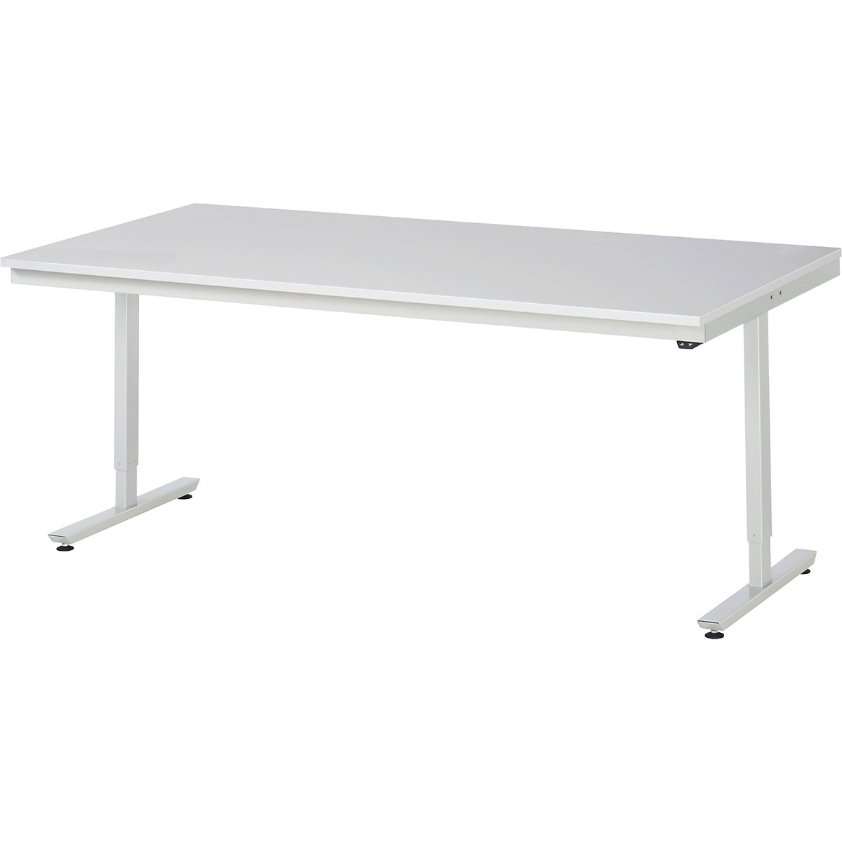 Work table, electric height adjustment – RAU, melamine worktop, max. load 150 kg, WxD 2000 x 1000 mm-14