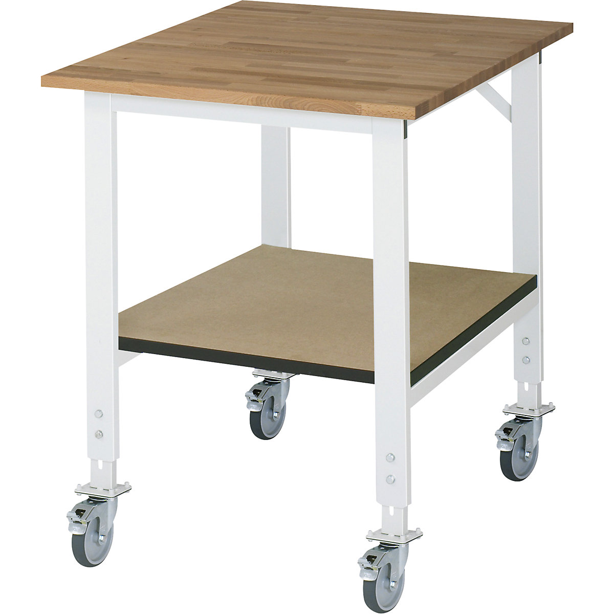Work table with shelf, mobile - RAU