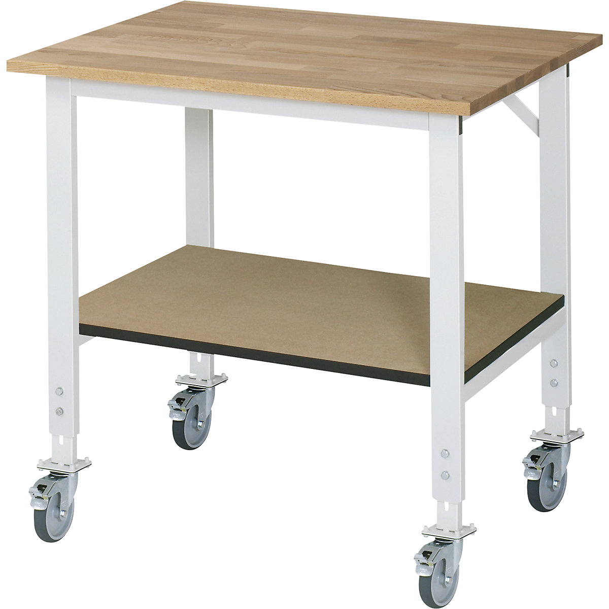 Work table with shelf, mobile - RAU