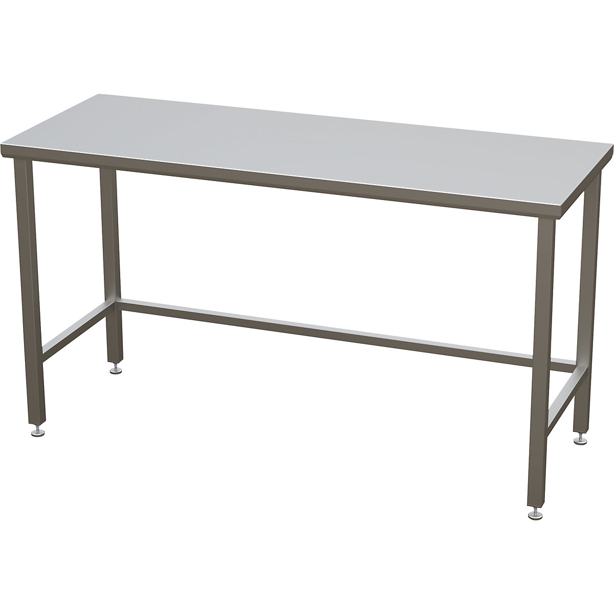 Cleanroom table with smooth worktop
