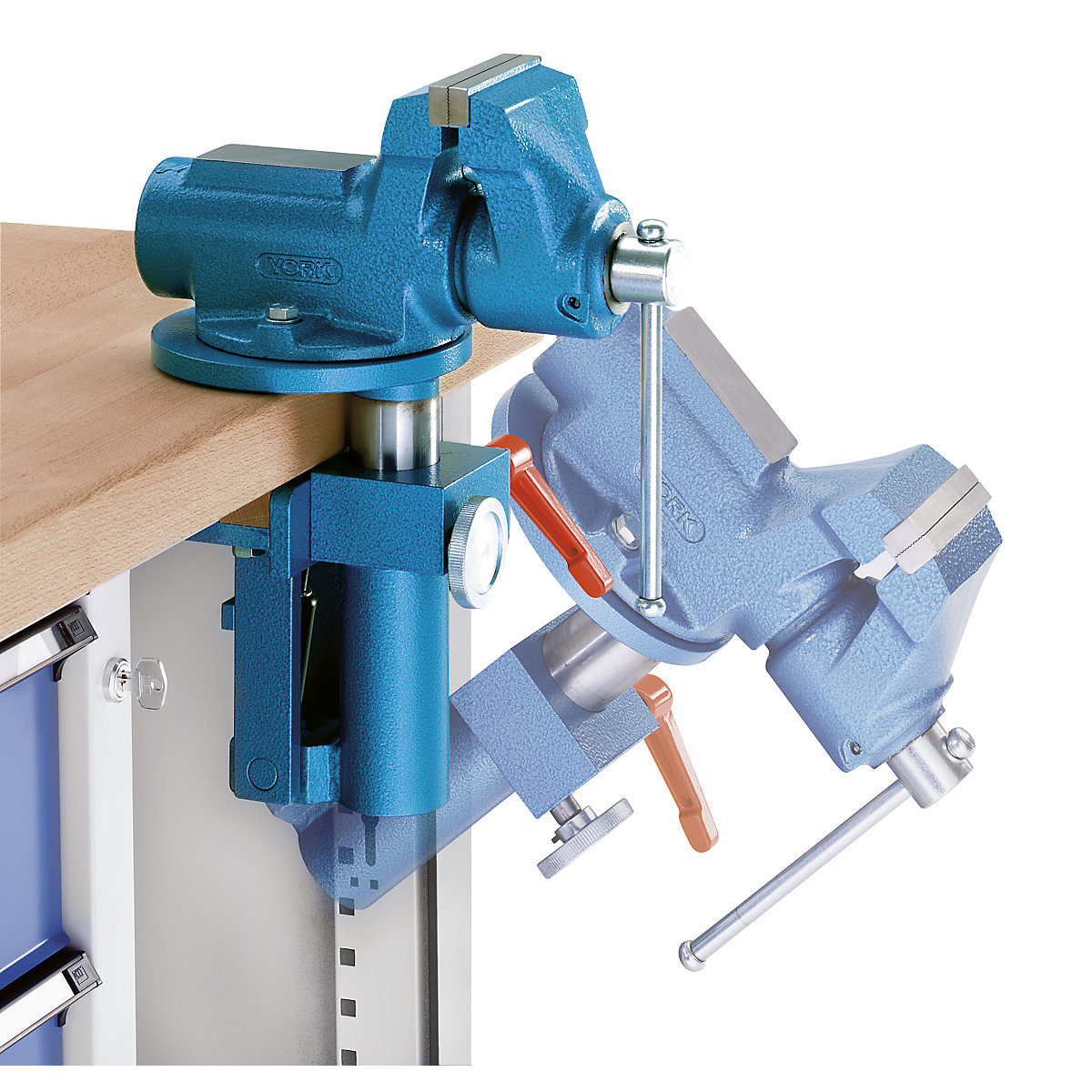 Compact workbench, mobile – ANKE (Product illustration 3)-2