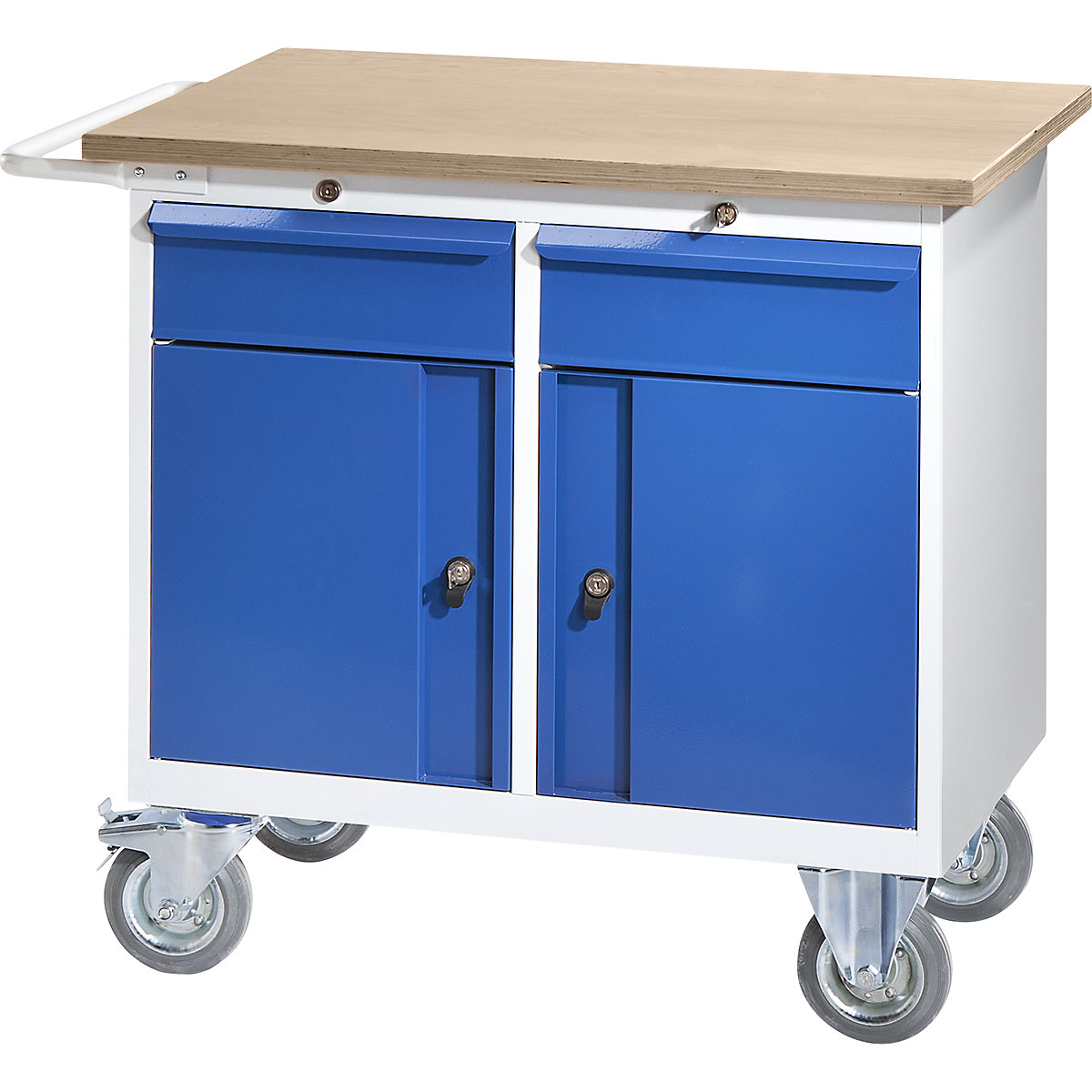 Compact workbench, mobile - eurokraft pro