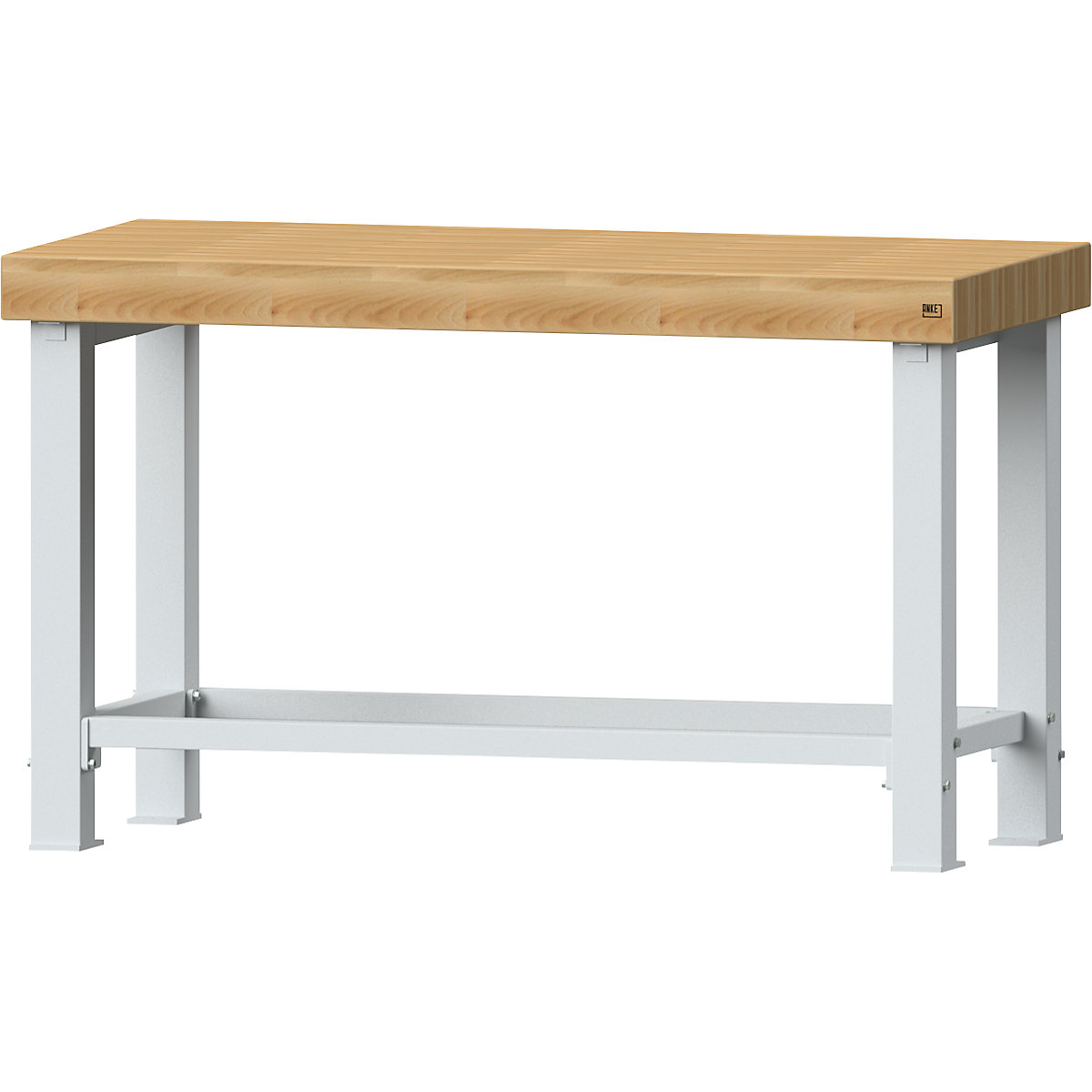 Heavy duty workbench – ANKE, worktop width 1500 mm, without substructures, worktop thickness 100 mm-2