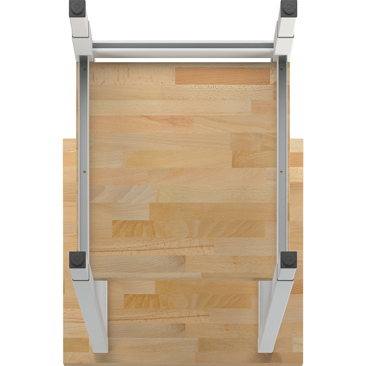 Height-adjustable workbench, frame construction – eurokraft pro (Product illustration 8)-7
