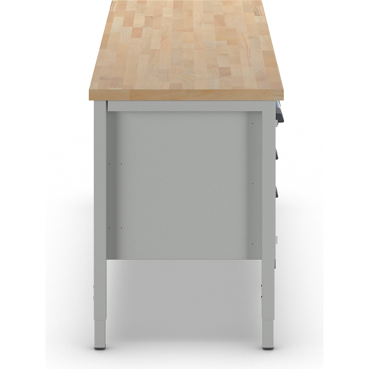 Height-adjustable workbench, frame construction – eurokraft pro (Product illustration 12)-11