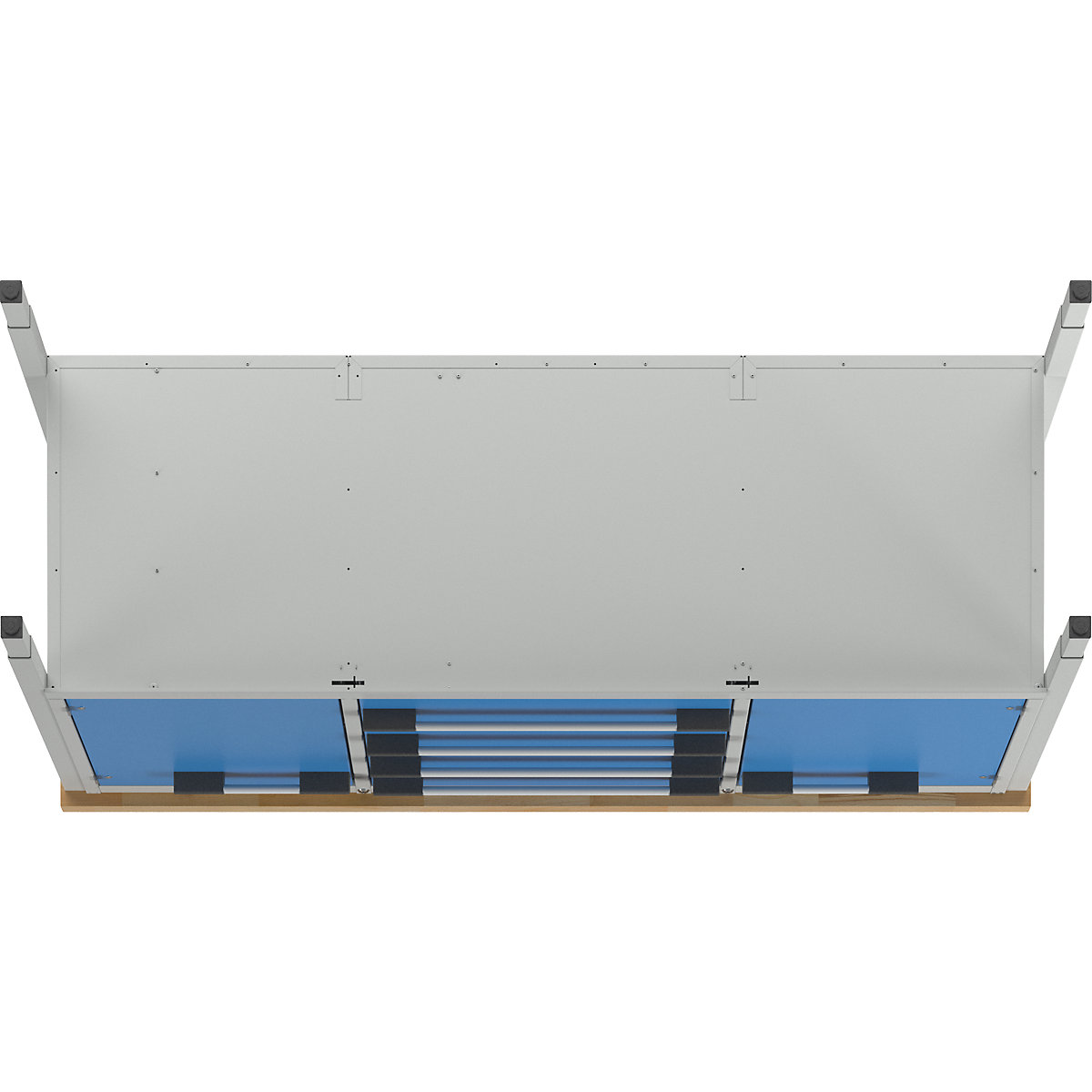Height-adjustable workbench, frame construction – eurokraft pro (Product illustration 15)-14