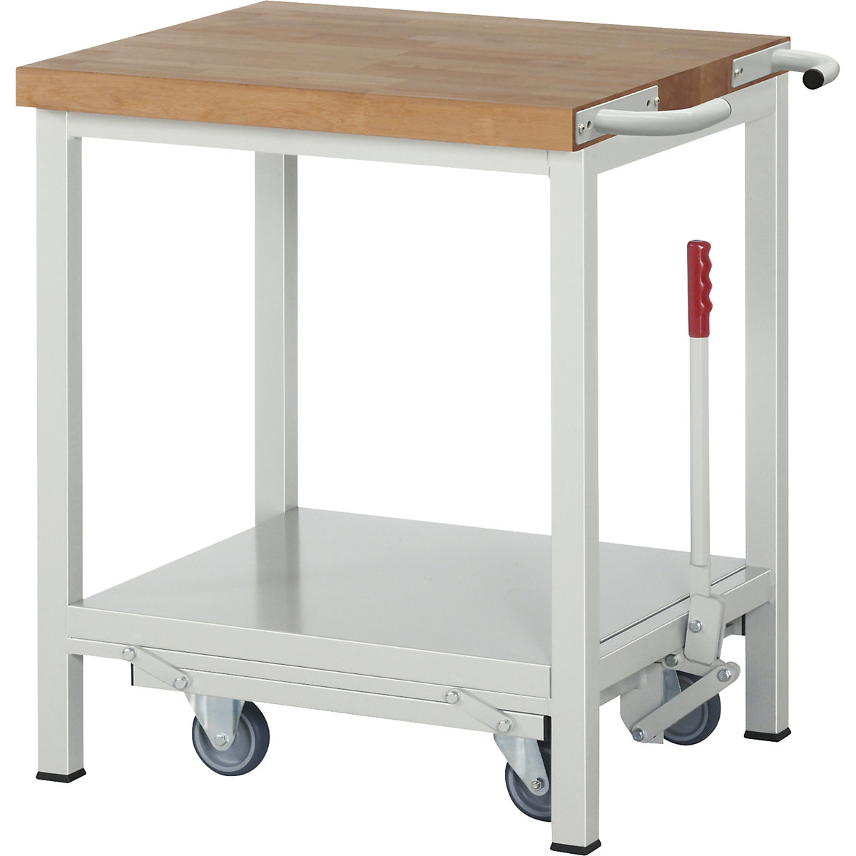 Mobile and lowerable workbench, Series 8000 frame construction - eurokraft pro