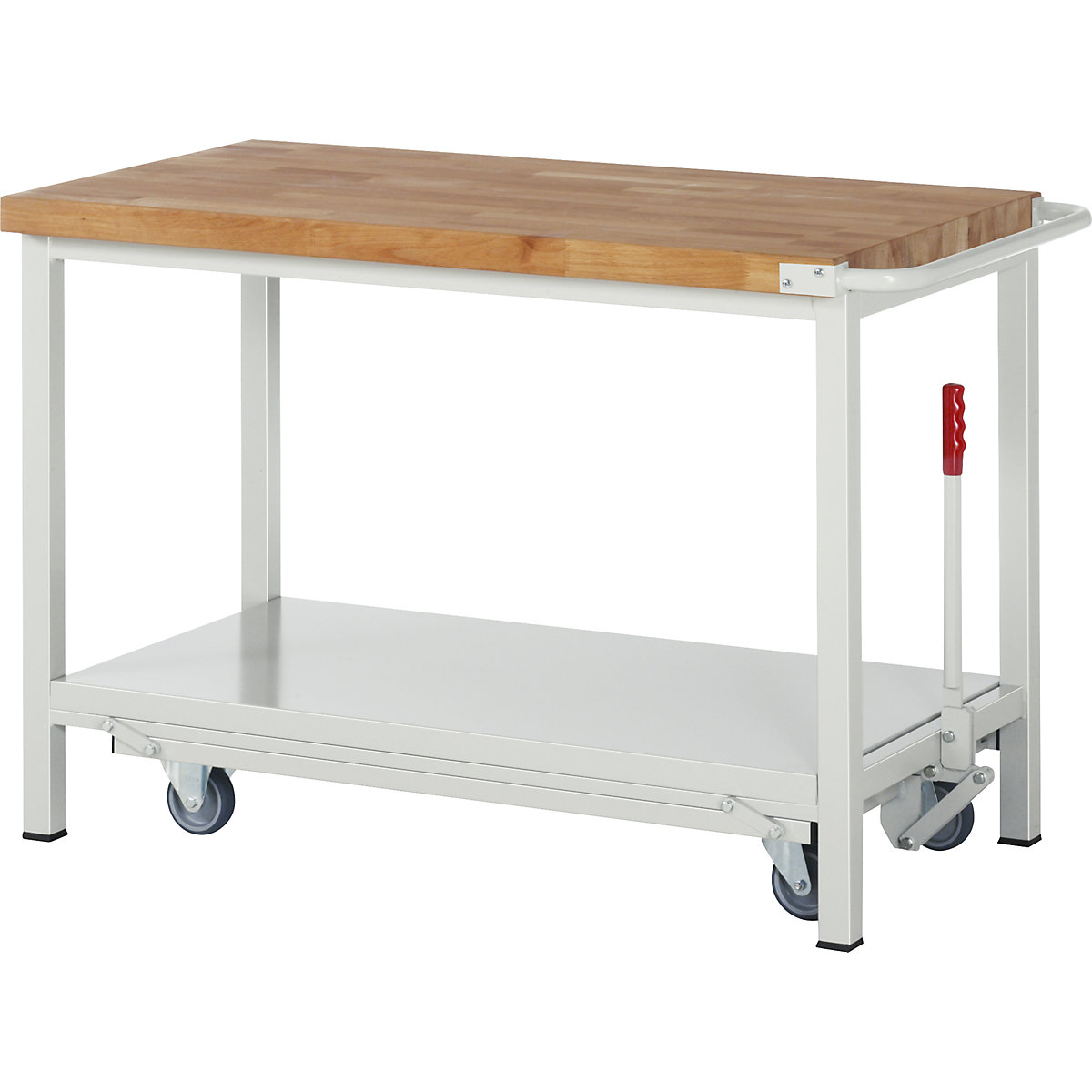 Mobile and lowerable workbench, Series 8 frame construction – eurokraft pro (Product illustration 9)-8