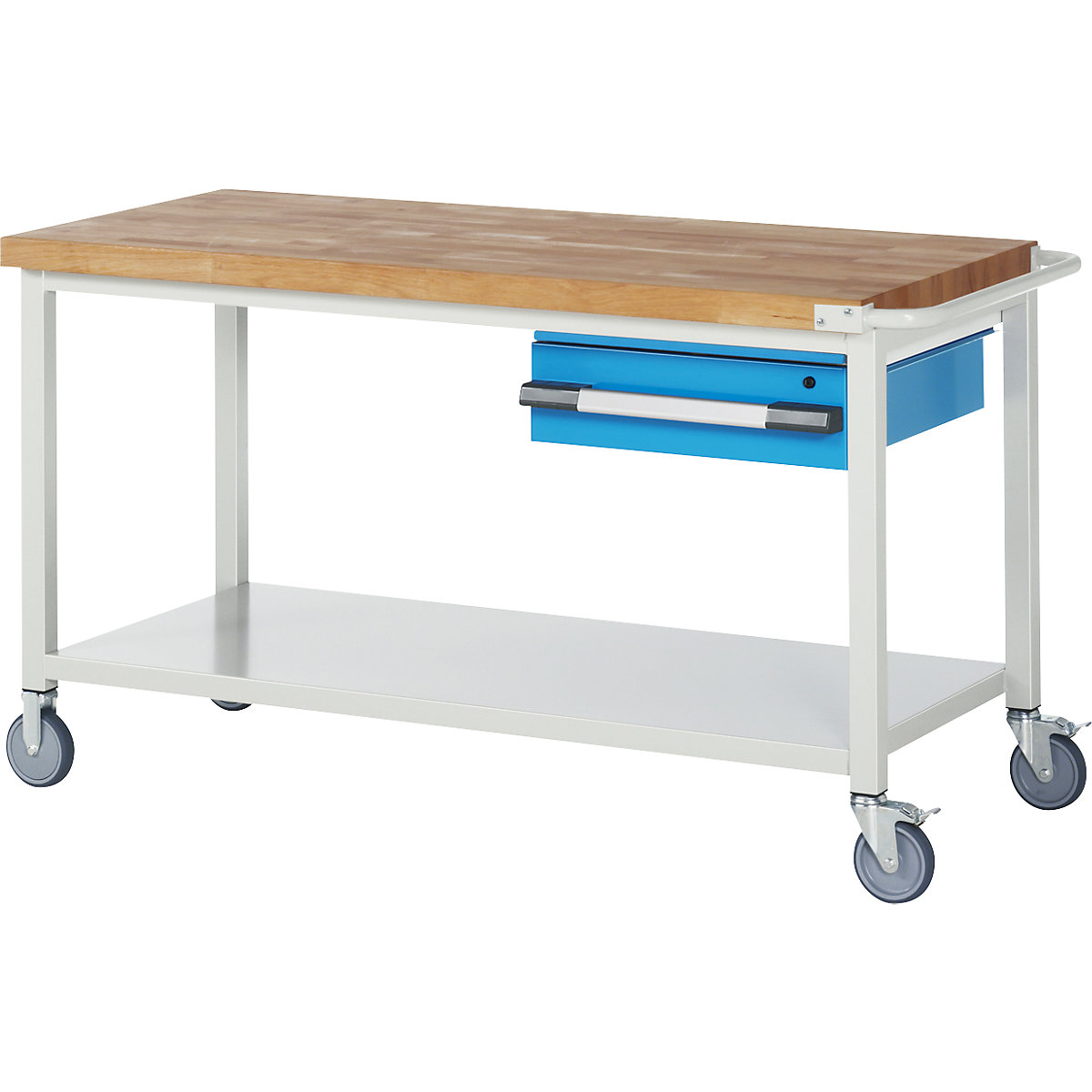 Large work deals table on wheels