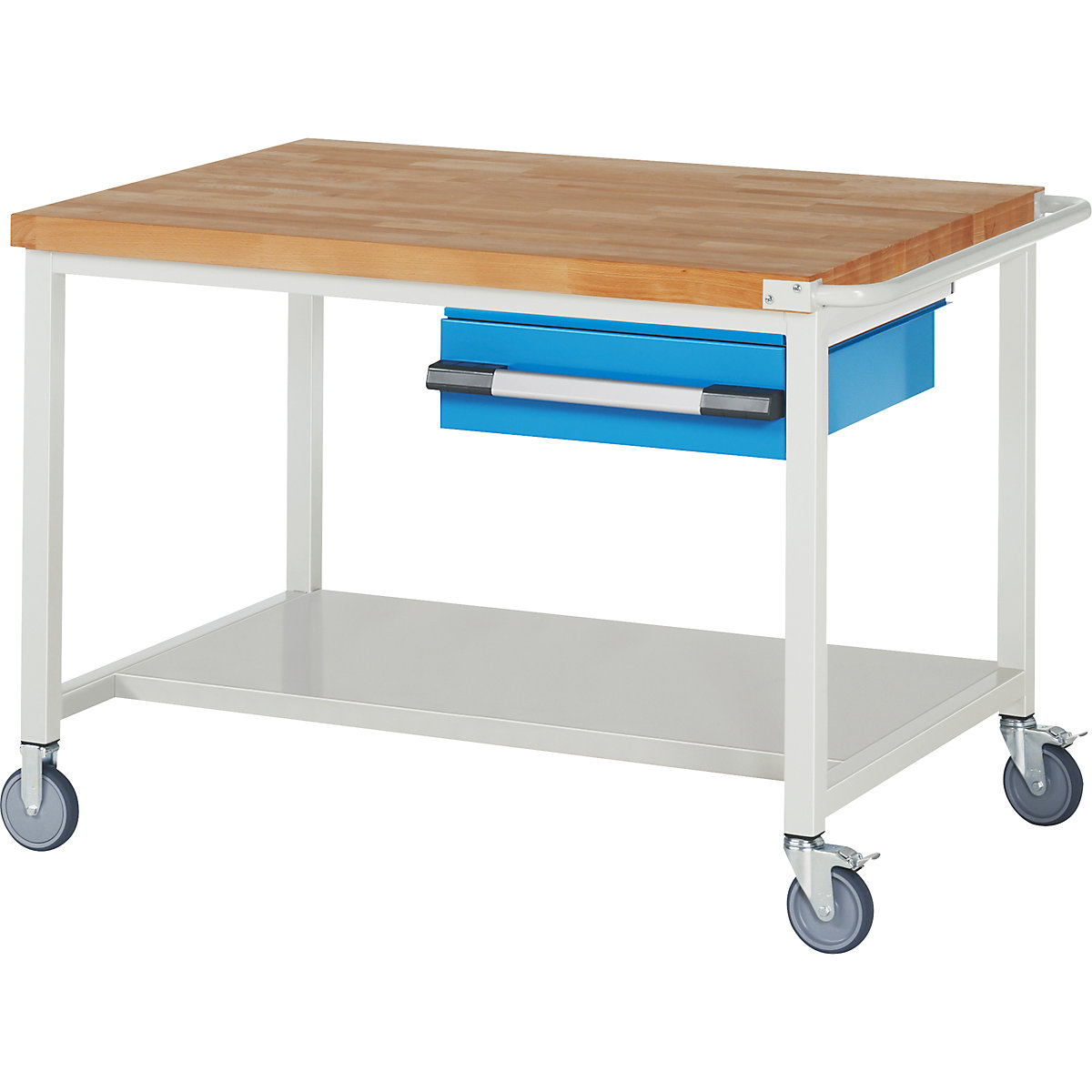 Rolling work table with storage hot sale
