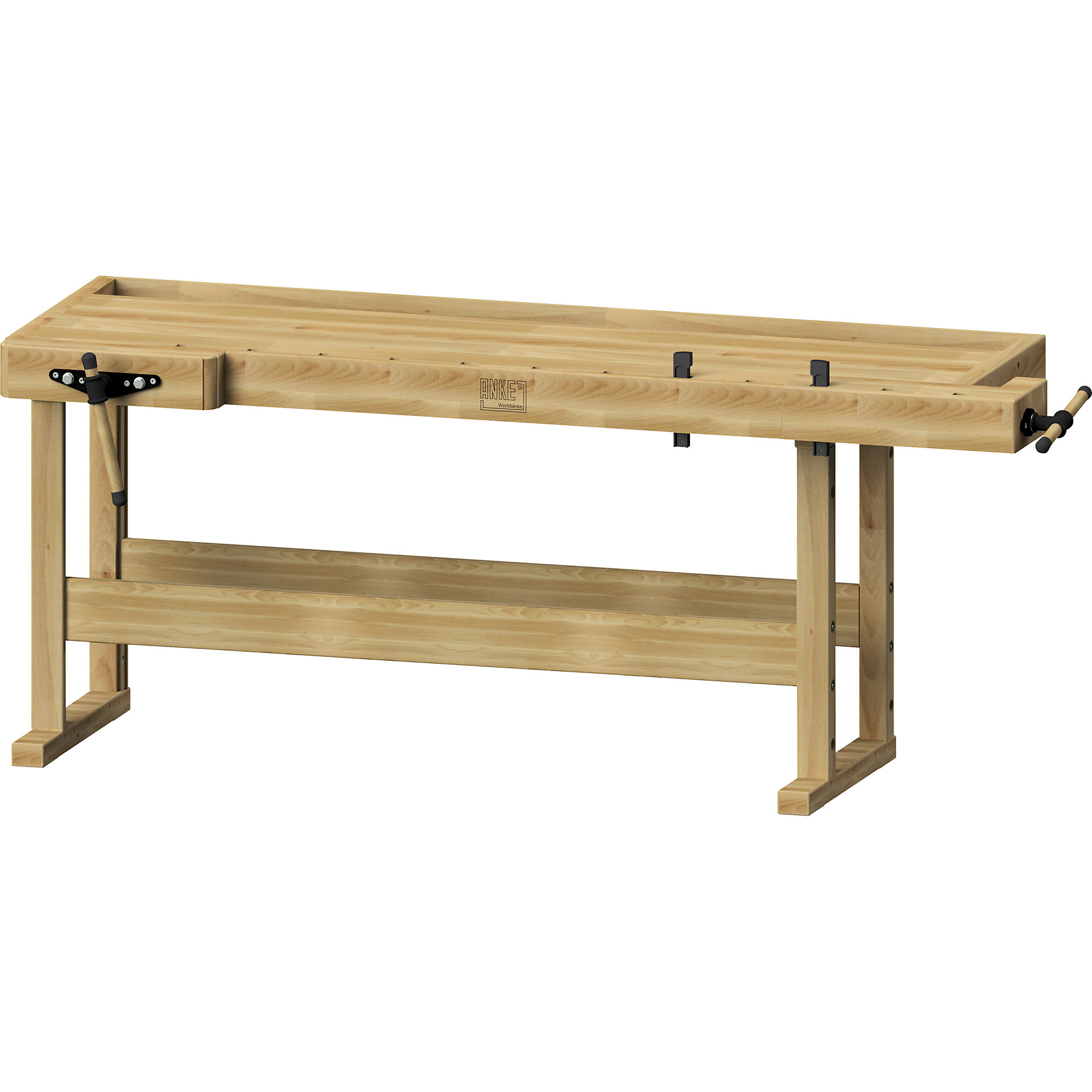 Professional carpenters' planing bench – ANKE: medium-duty model ...