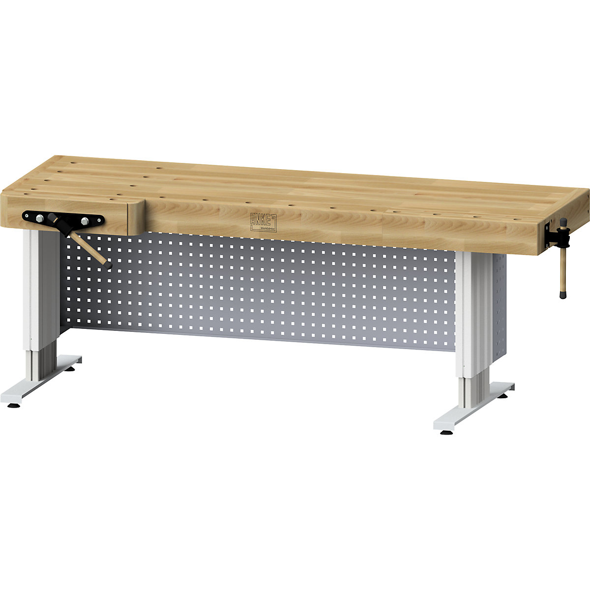 Professional planing bench, electrically height adjustable