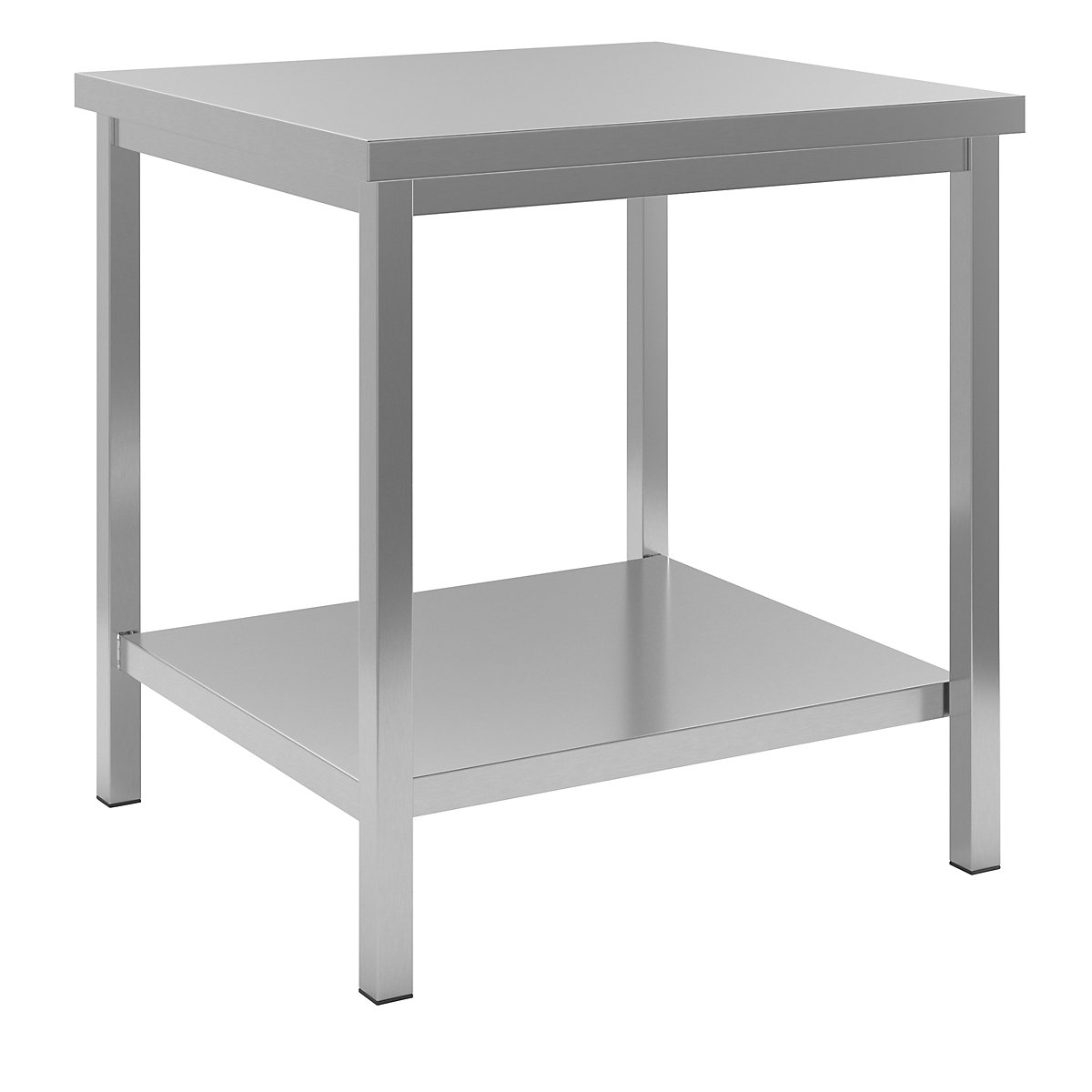 Stainless steel work table – eurokraft basic