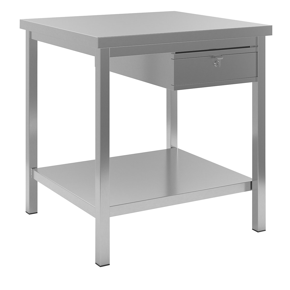 Stainless steel work table – eurokraft basic