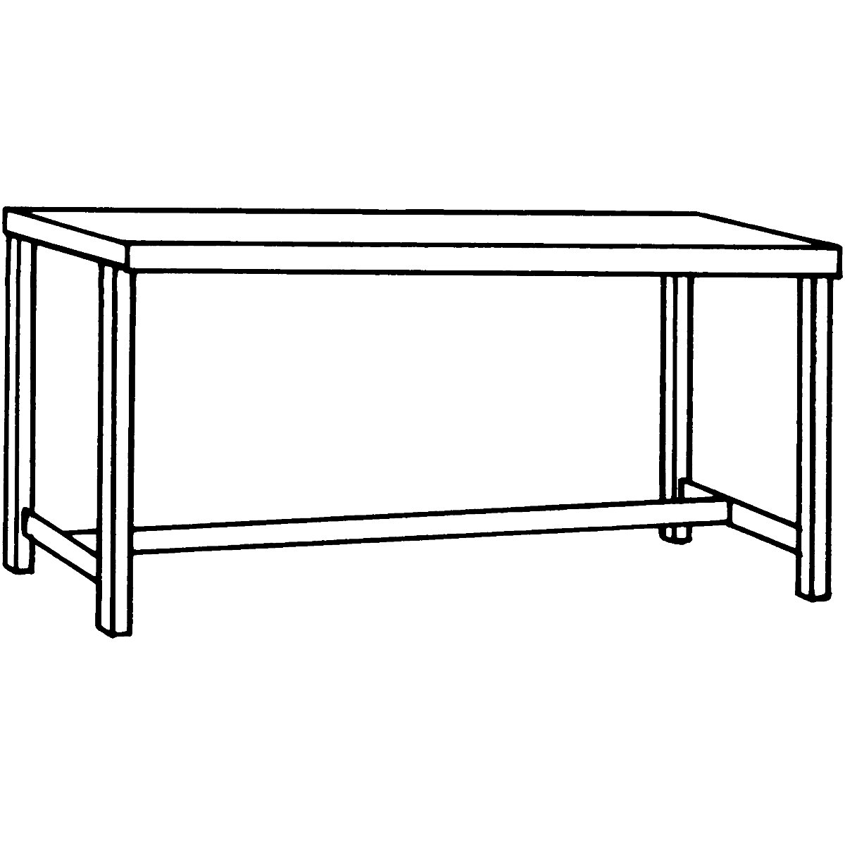 Stainless steel work table – eurokraft basic (Product illustration 9)-8