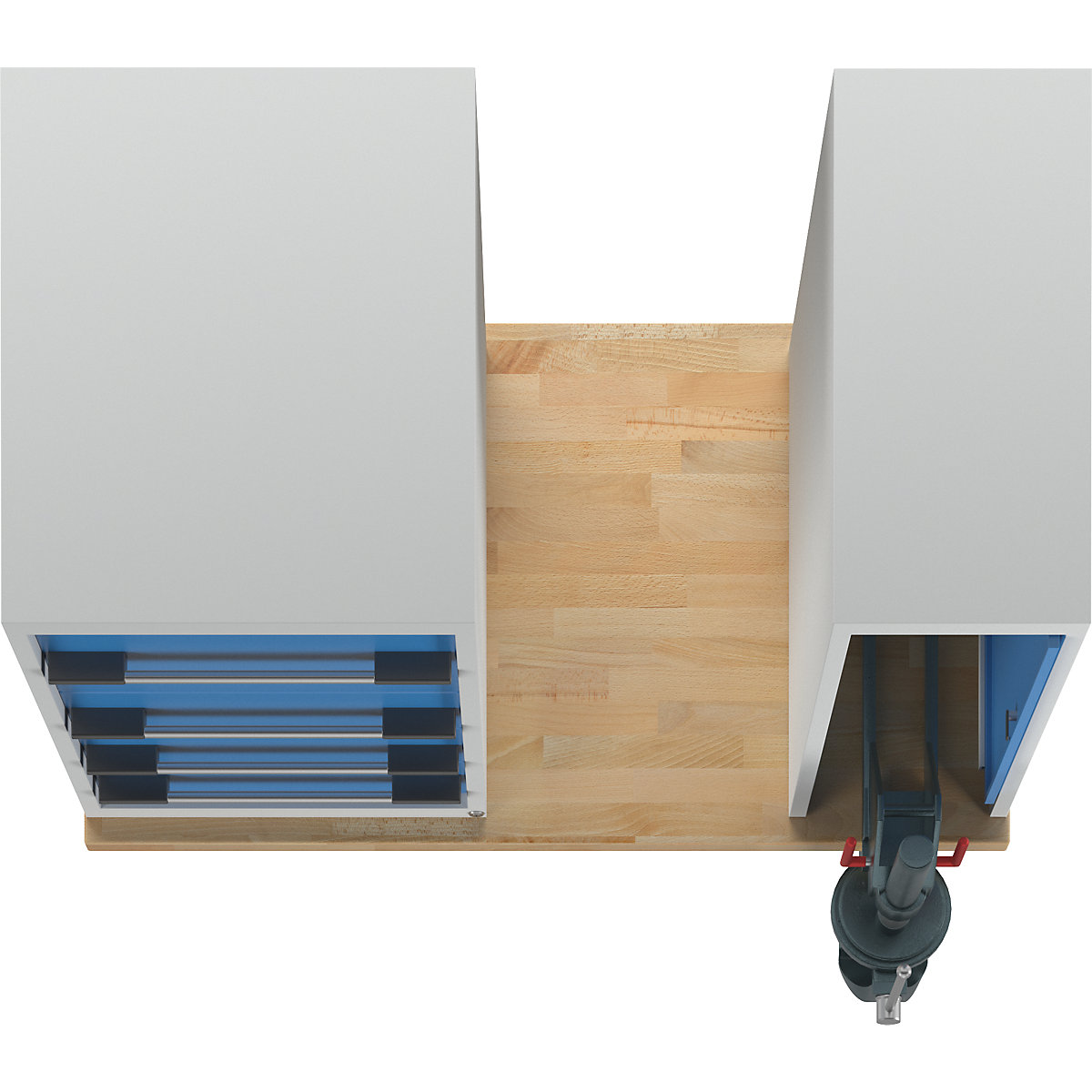 Workbench, Series 7000 modular system – eurokraft pro (Product illustration 5)-4