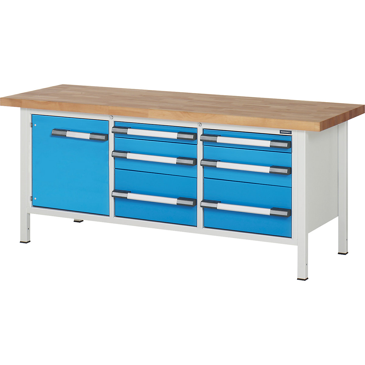 Workbench, Series 8000 frame construction – eurokraft pro (Product illustration 7)-6