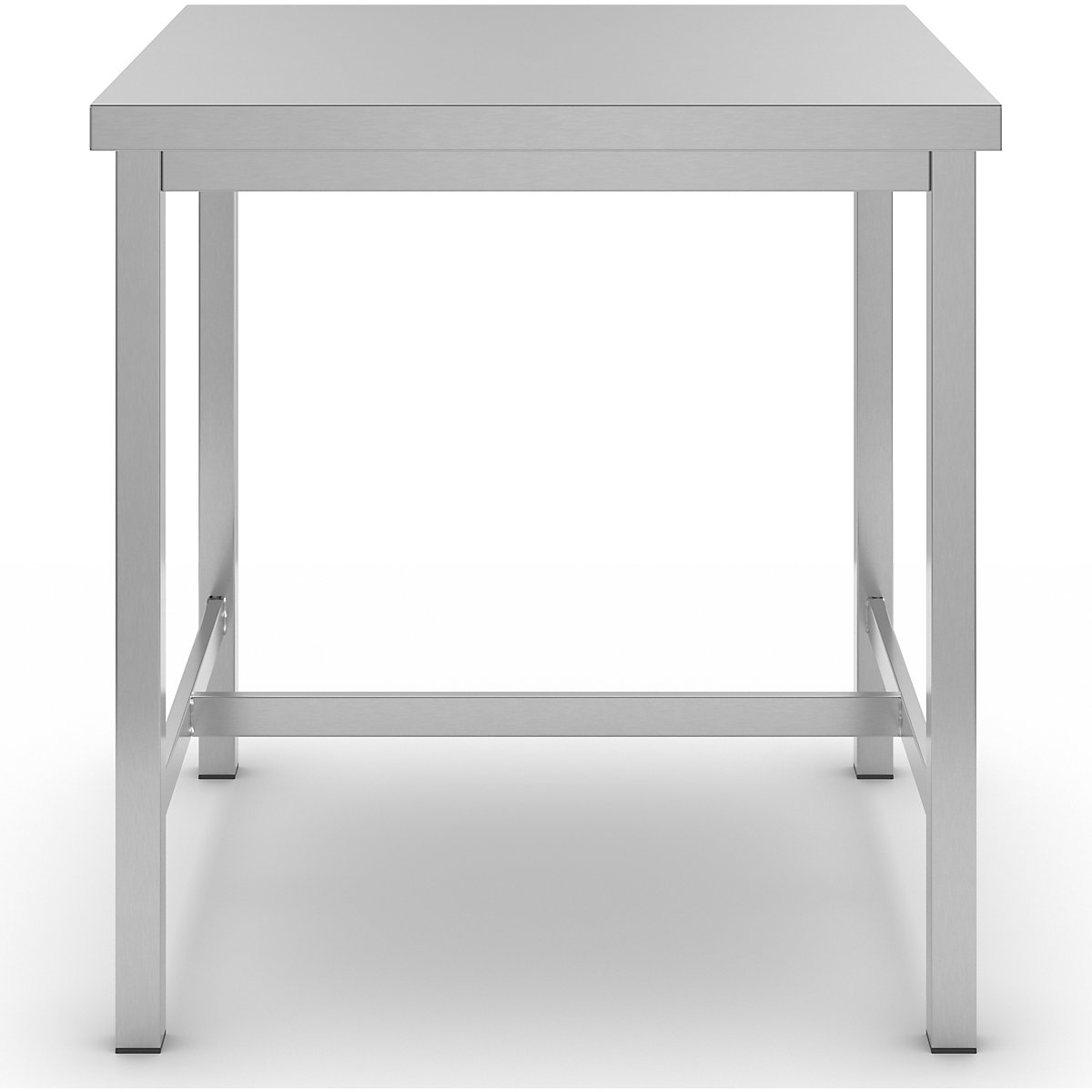 Workbench made of chrome nickel steel – eurokraft basic (Product illustration 3)-2