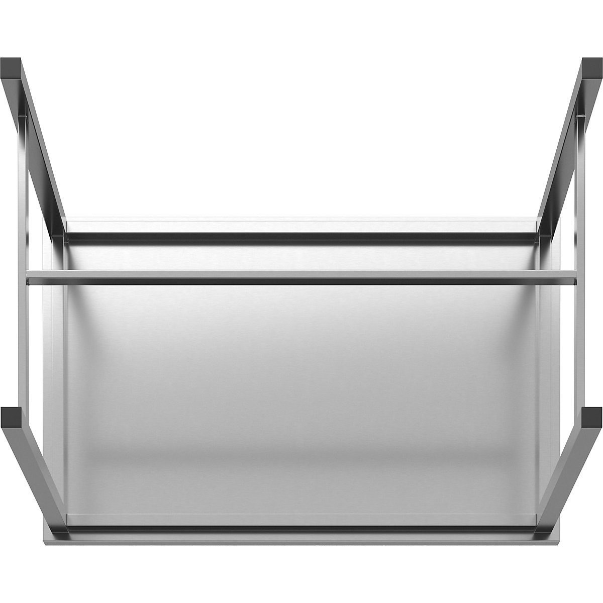 Workbench made of chrome nickel steel – eurokraft basic (Product illustration 34)-33