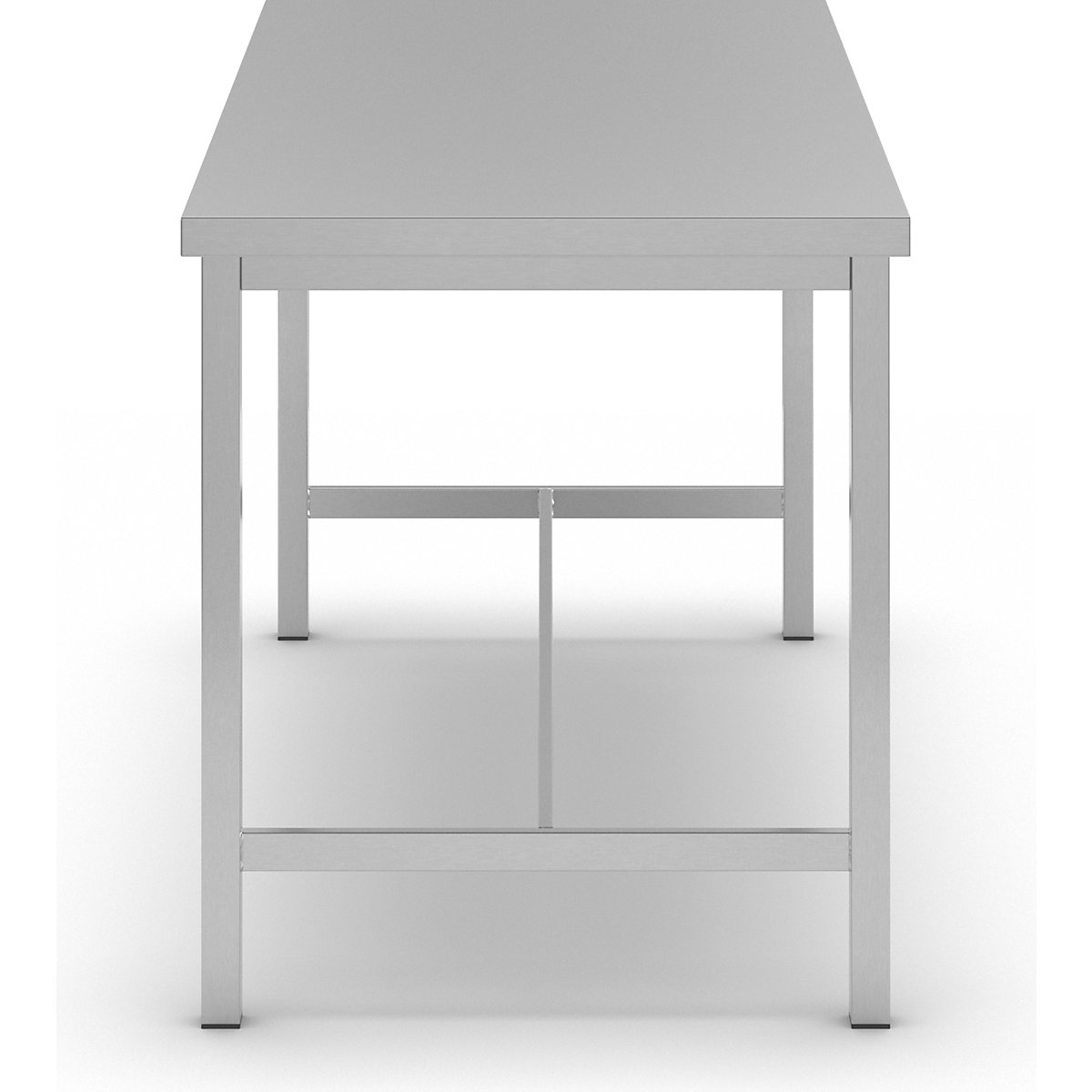 Workbench made of chrome nickel steel – eurokraft basic (Product illustration 44)-43