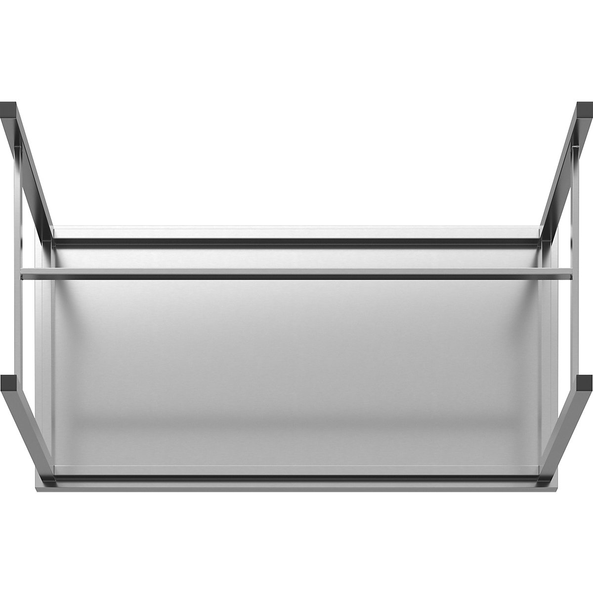 Workbench made of chrome nickel steel – eurokraft basic (Product illustration 47)-46