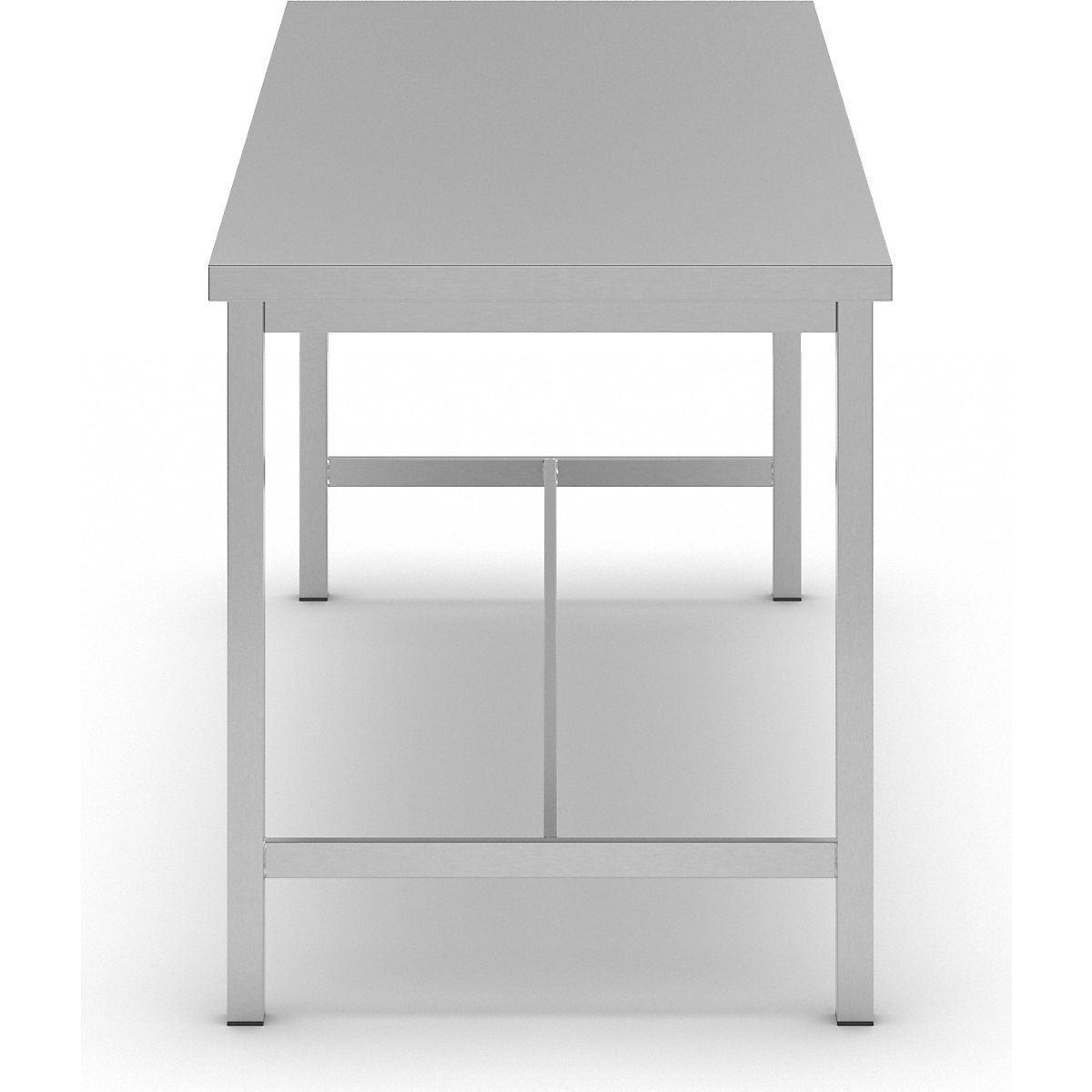 Workbench made of chrome nickel steel – eurokraft basic (Product illustration 25)-24