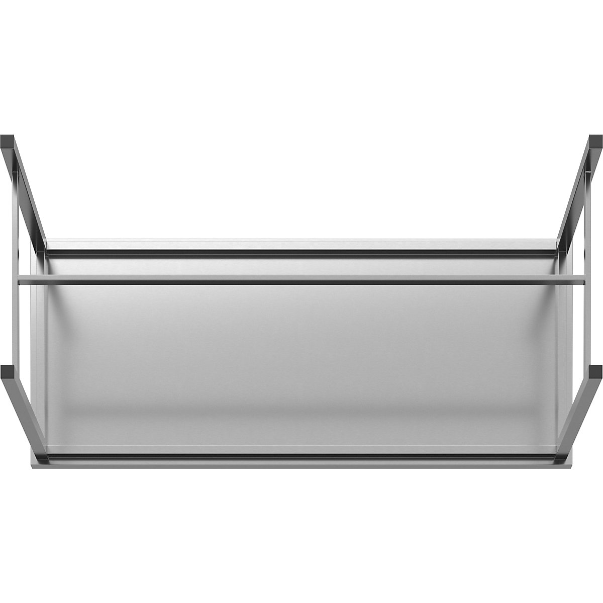 Workbench made of chrome nickel steel – eurokraft basic (Product illustration 28)-27