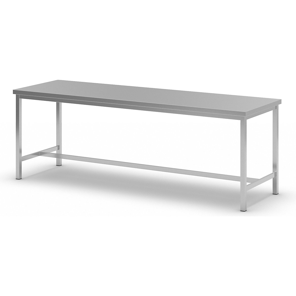 Workbench made of chrome nickel steel – eurokraft basic (Product illustration 35)-34