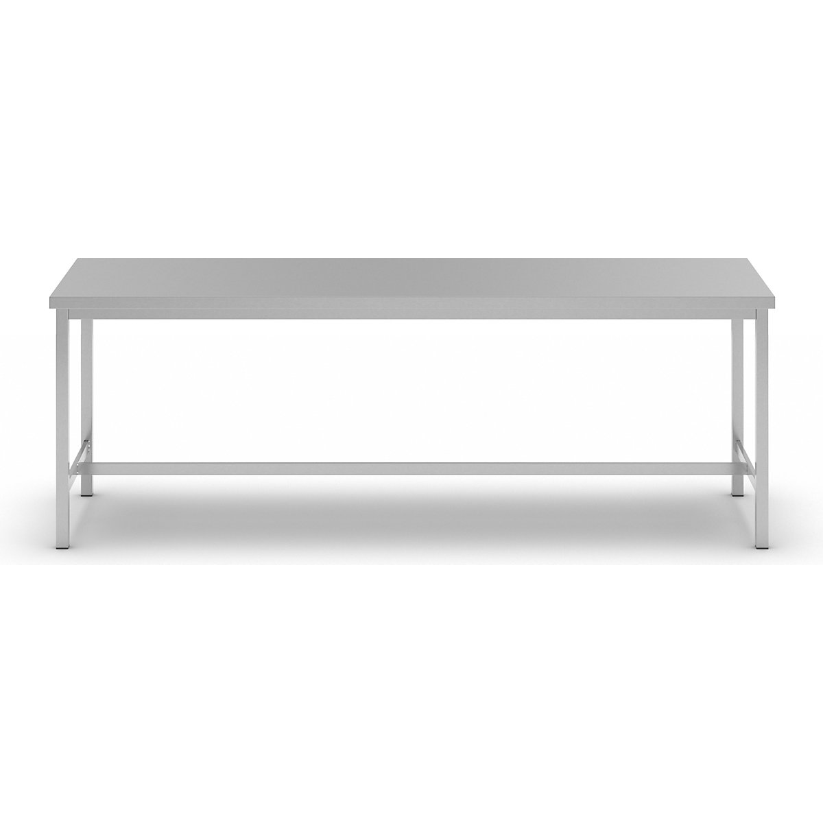 Workbench made of chrome nickel steel – eurokraft basic (Product illustration 36)-35