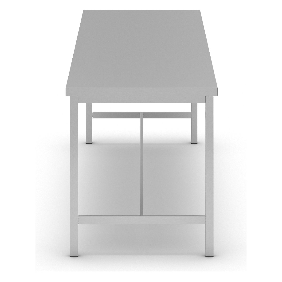 Workbench made of chrome nickel steel – eurokraft basic (Product illustration 37)-36