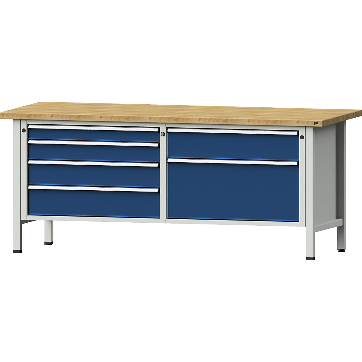 Workbench with XL/XXL drawers, frame construction – ANKE